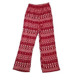 Wonder shop At Target Red White Fair Isle Christmas Pajama Pants Sleepwear Sz 8